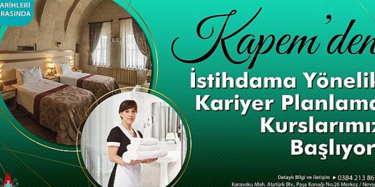 İstihdama Yönelik Kariyer Planlama Kursları İçin Kayıtlar Başladı