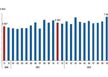 Linyit üretimi Kasım ayında 6 milyon 728 bin 782 ton olarak gerçekleşti