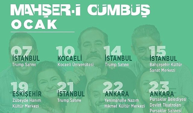Mahşer-i Cümbüş Ocak Ayı Takvimi Belli Oldu